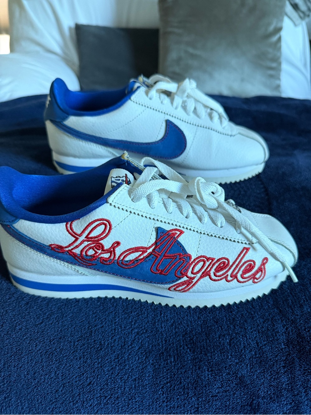 Nike Cortez women’s White, Blue & Red 'Los Angeles' Sneakers